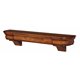 48" Abingdon Medium Oak Distressed Finish Wood Shelf.