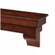 48" Auburn Cherry Distressed Finish Wood Shelf.