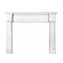 48" Richmond MDF White Paint Wood Shelf.