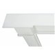 48" Richmond MDF White Paint Wood Shelf.
