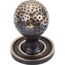 Paris Knob Mottled 1 1/16" w/Backplate