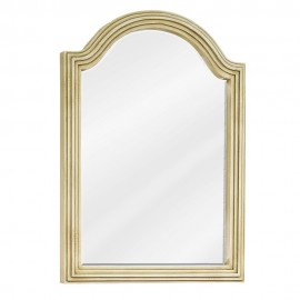 MIR028D-60 Buttercream reed-frame mirror 