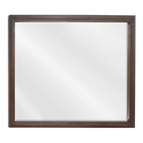 MIR029-48 Walnut reed-frame mirror 
