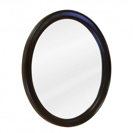 MIR056 Espresso oval mirror 