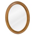 MIR060 Warm caramel oval mirror 