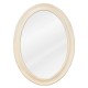 MIR061 Buttercream oval mirror 