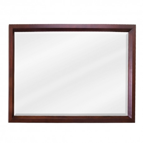 MIR067-D Mahogany rectangle mirror 
