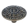 Small Round Hammered Knob - Burnished Bronze