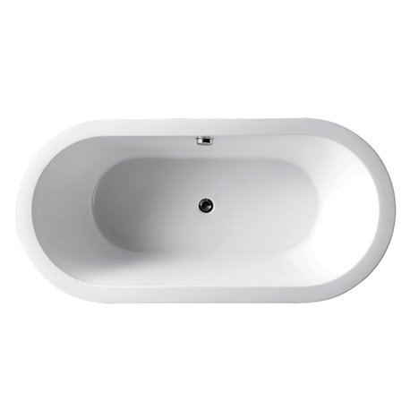 Virtu USA Serenity VTU-1170 70" x 31.5" Freestanding Soaking Bath Tub