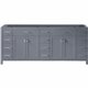 Caroline Parkway 78" Cabinet Only in Grey