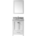 Caroline Avenue 24" Single Bathroom Vanity Cabinet Set in White