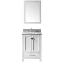 Caroline Avenue 24" Single Bathroom Vanity Cabinet Set in White