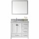 Caroline Avenue 36" Single Bathroom Vanity Cabinet Set in White