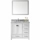 Caroline Avenue 36" Single Bathroom Vanity Cabinet Set in White