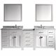 Caroline Parkway 93" Double Bathroom Vanity Cabinet Set in White