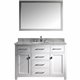 Caroline 48" Single Bathroom Vanity Cabinet Set in White
