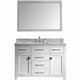 Caroline 48" Single Bathroom Vanity Cabinet Set in White