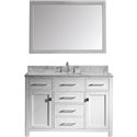 Caroline 48" Single Bathroom Vanity Cabinet Set in White