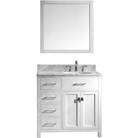 Caroline Parkway 36" Single Bathroom Vanity Cabinet Set in White