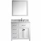 Caroline Parkway 36" Single Bathroom Vanity Cabinet Set in White