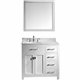Caroline Parkway 36" Single Bathroom Vanity Cabinet Set in White