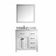 Caroline Parkway 36" Single Bathroom Vanity Cabinet Set in White