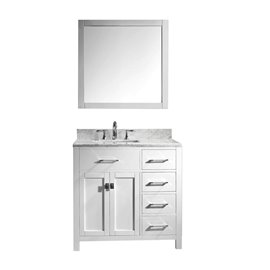 Caroline Parkway 36" Single Bathroom Vanity Cabinet Set in White