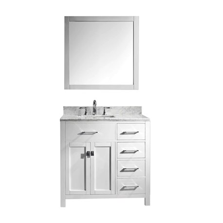 Caroline Parkway 36" Single Bathroom Vanity Cabinet Set in White