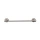 Edwardian Bath 24" Single Towel Bar Antique Pewter Beaded Backplate