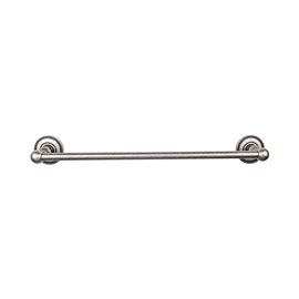 Edwardian Bath 24" Single Towel Bar Antique Pewter Beaded Backplate