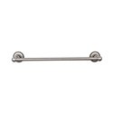 Edwardian Bath 24" Single Towel Bar Antique Pewter Beaded Backplate