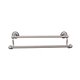 Edwardian Bath 24" Double Towel Bar Antique Pewter Beaded Backplate