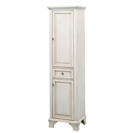 CORSICANA 19″ X 70″ LINEN CABINET - Antique White