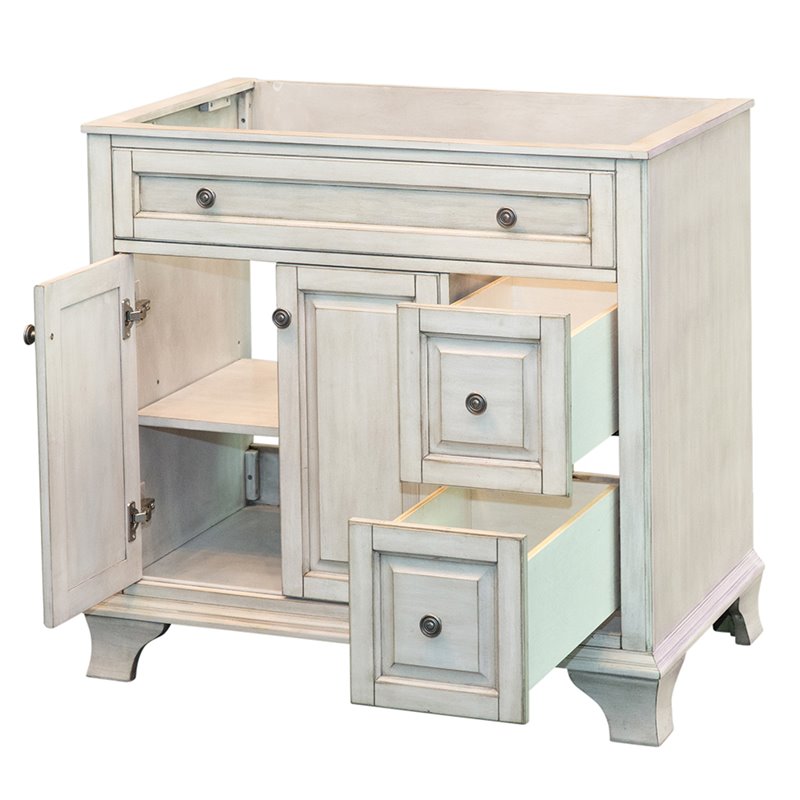 Corsicana 36 Vanity Antique White Finish, Foremost Vanity Reviews