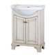 CORSICANA 26" EURO VANITY COMBO - Antique White Finish