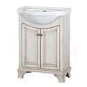 CORSICANA 26" EURO VANITY COMBO - Antique White Finish