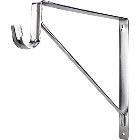 Shelf & Rod Support Bracket. Finish: Polished Chrome. 10-3