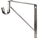 Shelf & Rod Support Bracket. Finish: Satin Nickel. 10-3/4"