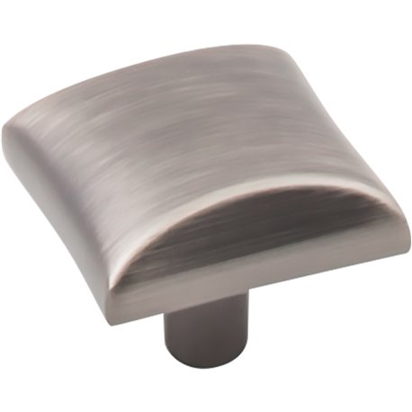 1" Overall Length Square Cabinet Knob 