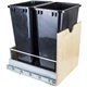Preassembled 50-Quart Double Pullout Waste Container System.
