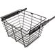 Closet Pull-Out Basket 14"DX17"WX11"H. Heavy-duty wire cons