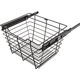 Closet Pull-Out Basket 14"DX17"WX11"H. Heavy-duty wire cons
