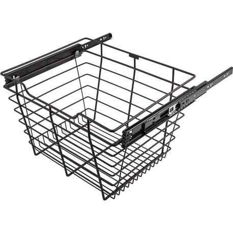 Closet Pull-Out Basket 16"DX29"WX6"H. Heavy-duty wire const