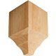 4" x 4" x 6-1/4" Moulding Cornice Block Outside Corner Spe
