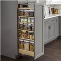 Pantry Cabinet Pullout 5-1/2" x 22-1/4" x 53". 