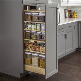 Pantry Cabinet Pullout 8-1/2" x 22-1/4" x 53". 