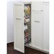 12" Chrome wire pantry pullout with heavy-duty soft-close sl