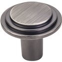1-1/4" Diameter Stepped Rounded Cabinet Knob. Packaged with