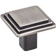 1-1/4" Overall Length Stepped Square Cabinet Knob. Package 