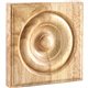 5-1/2" x 5-1/2"" x 7/8" Rosette Species: Rubberwood 